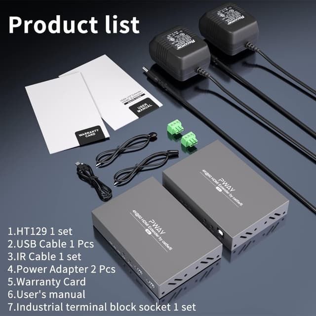 Thumbnail 6 de PWAY HDMI extender 4K at 60Hz, 100m