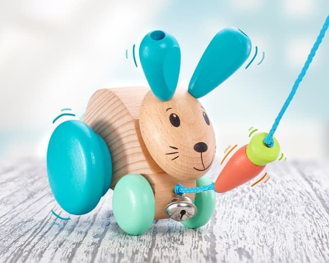 Thumbnail 2 de Selecta 62100 Henny Hoppel Nachzieh-Hase 13 cm