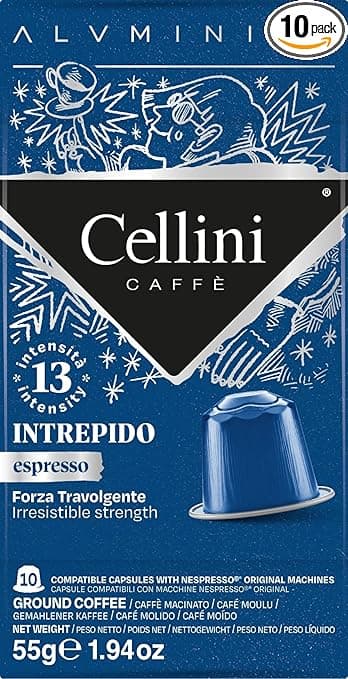 Imagen de Café Cellini Alu Intrepido ☕️ 100 Cápsulas Compatibles Nespresso en OfertitasTOP