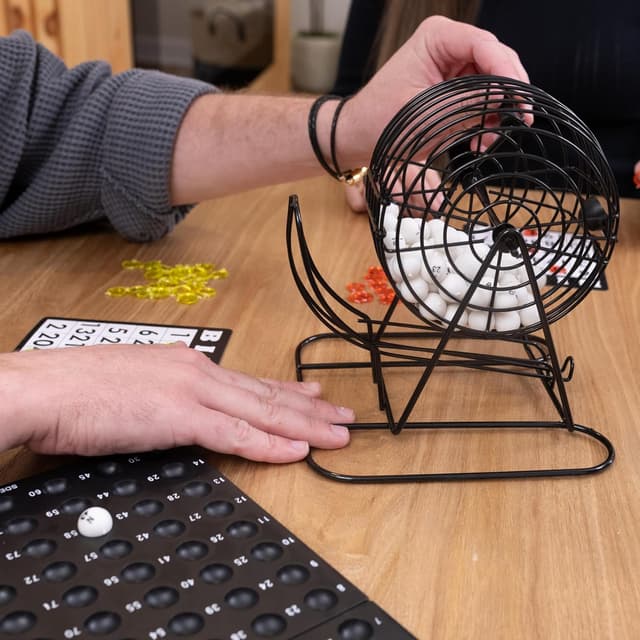 Detalle 2 de Elbow Room Games Rolling Cage Bingo Set 🎲