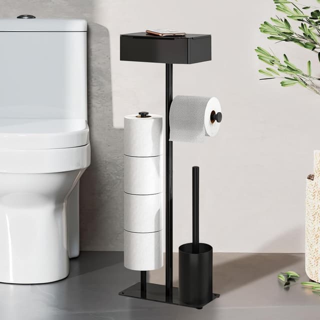 Thumbnail 6 de GUIGUZI Porte Papier Toilette avec Brosse WC