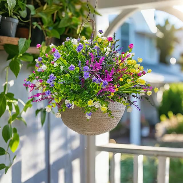 Thumbnail 4 de LuckyCao Künstliche Blumen 9 Bündel