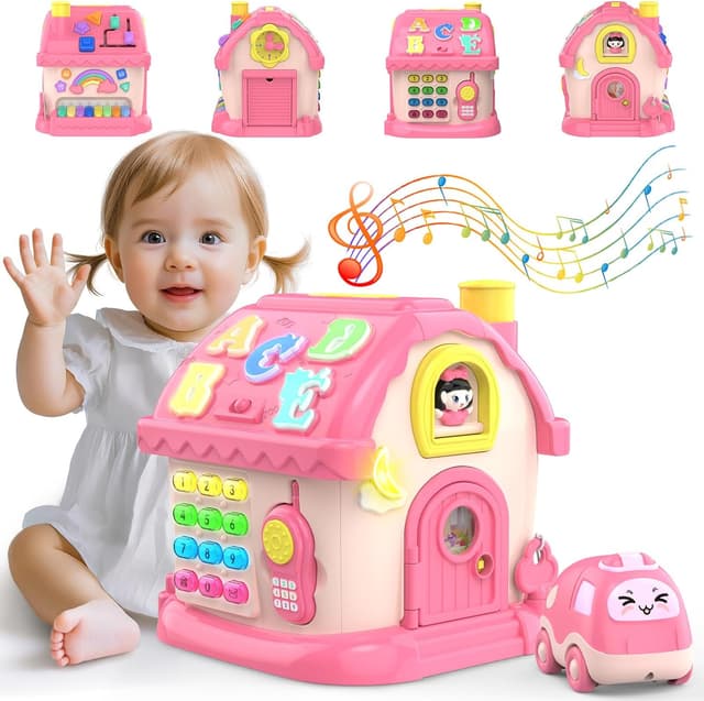 Detalle de Fidecexv 12-in-1 Montessori Musical House toddler toy