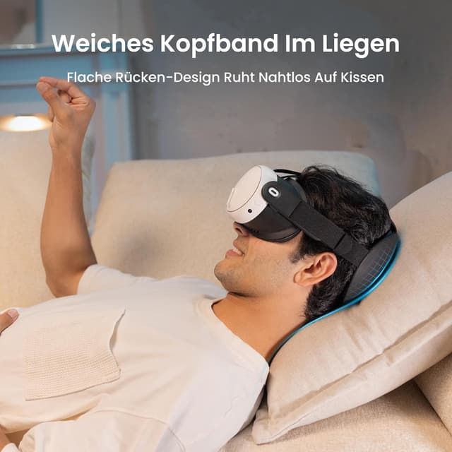 Detalle 2 de KIWI design K4 Flex Komfort-Kopfband für Meta Quest 3/3S (ohne Batterie) – verstellbar mit PU-Schaum