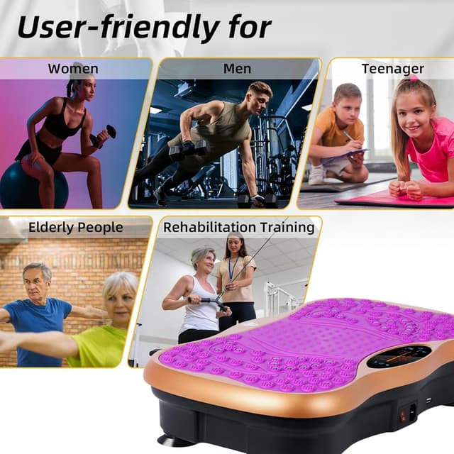 Thumbnail 6 de EVOLAND Vibration Plate Exercise Machine 99-speed