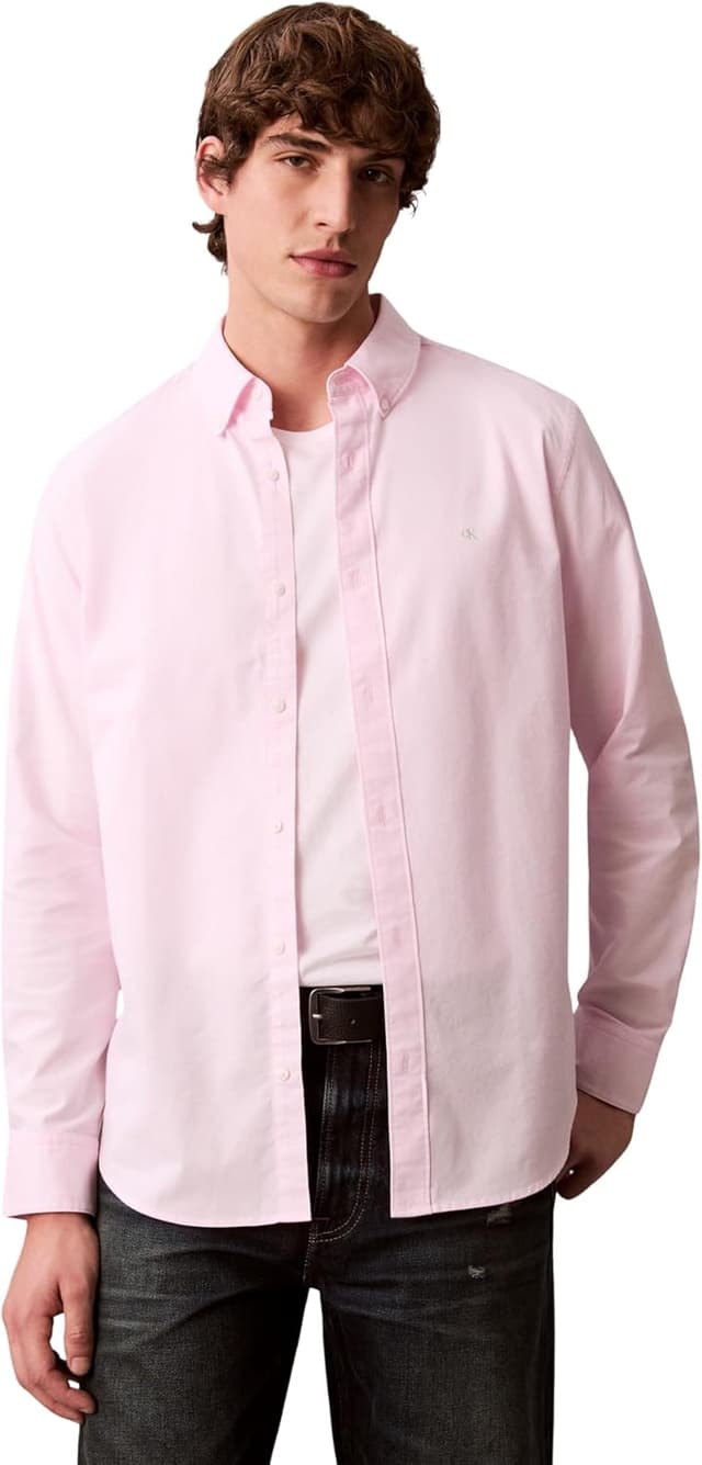 Detalle de Calvin Klein Men’s Classic Solid Oxford Shirt