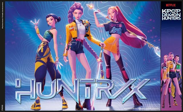 Detalle de Buffalo Games “for The Fans” 500-Piece K-pop Demon Hunters Foil Jigsaw Puzzle