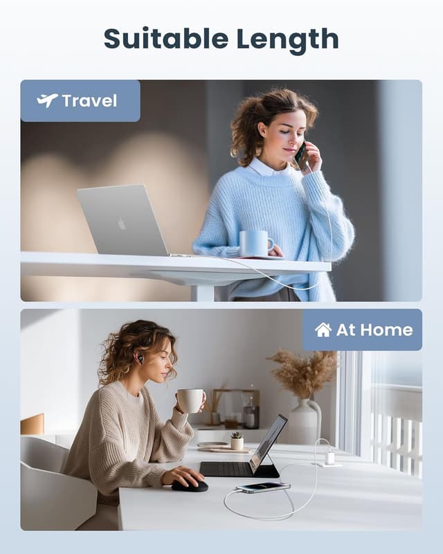 Thumbnail 6 de Ningkpow Apple MFi Certified iPhone Lightning Charger Cable (2-Pack, 1m) – Nylon Braided Fast Charge Lead