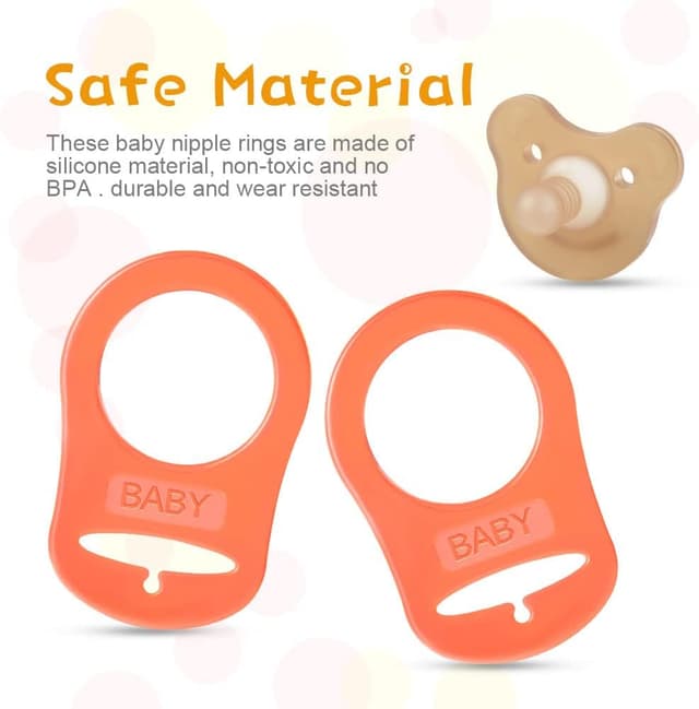 Detalle 2 de Vicloon anello in silicone con adattatori per ciuccio (12 pezzi)