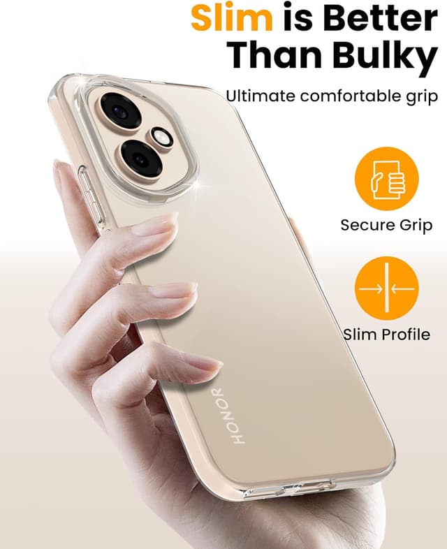 Detalle 2 de ACRONIX Cover trasparente in TPU per Honor 400 5G (non per 400 Lite) con protezione antiurto