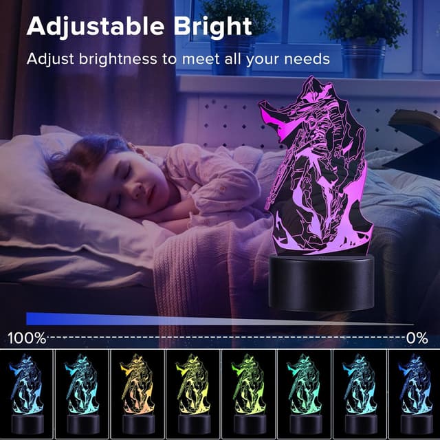 Thumbnail 5 de QQAAMZ Valorant Reyna 3D LED Nachtlicht