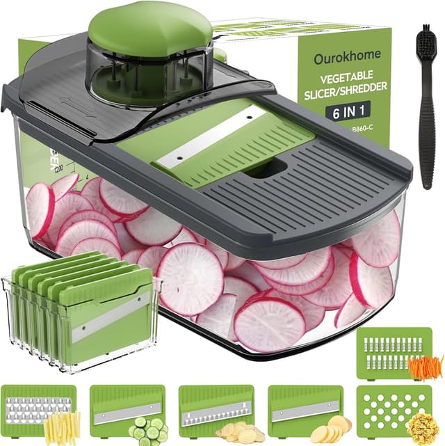 Imagen de Ourokhome Mandolin Slicer 6-Blade 🍴 en OfertitasTOP
