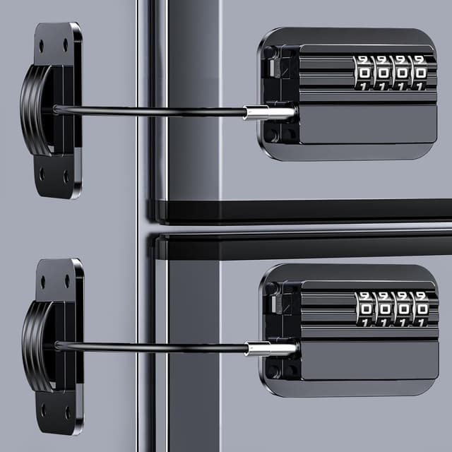 Imagen de Verbesserte Kühlschrank-Kombinationsschlösser 2er-Set: Passwortschloss für Kinder en OfertitasTOP