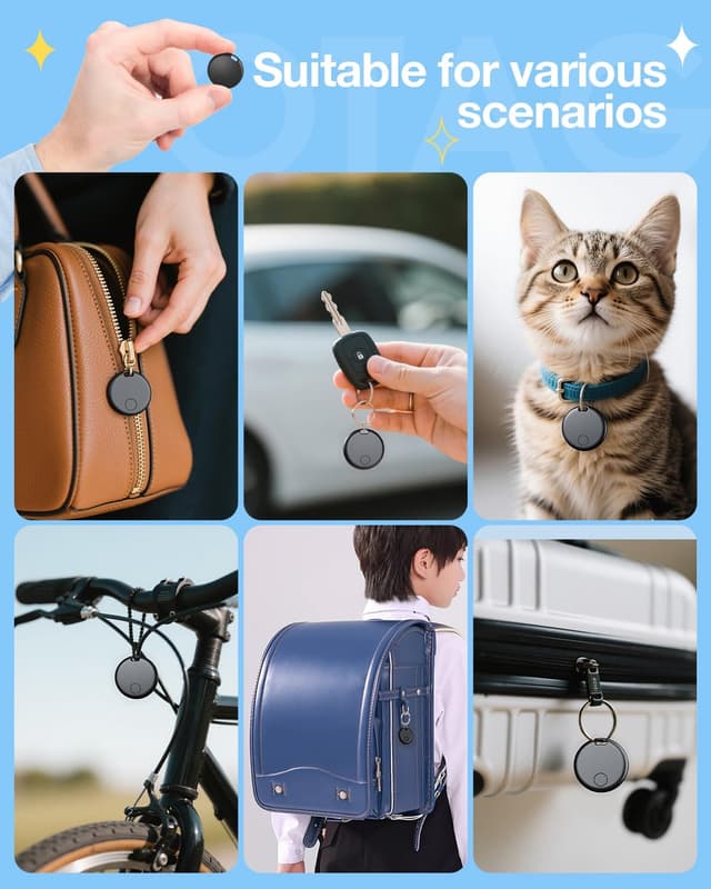 Thumbnail 6 de Air Tags 4 Pack for Android, 2 Year Battery