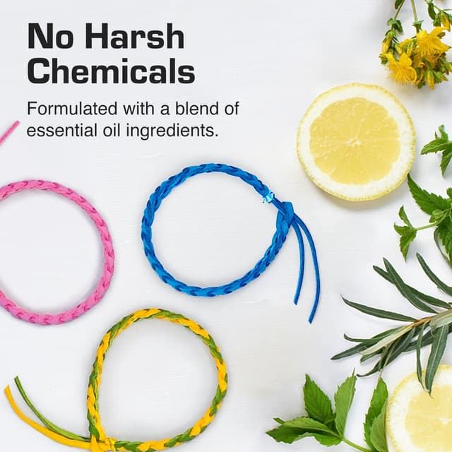 Detalle de Active Era Mosquito Repellent Bracelet (18 Pack) – DEET-free insect & midge bands with citronella blend