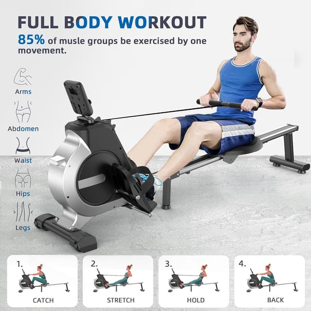 Thumbnail 3 de Neezee Máquina de Remo 16 niveles