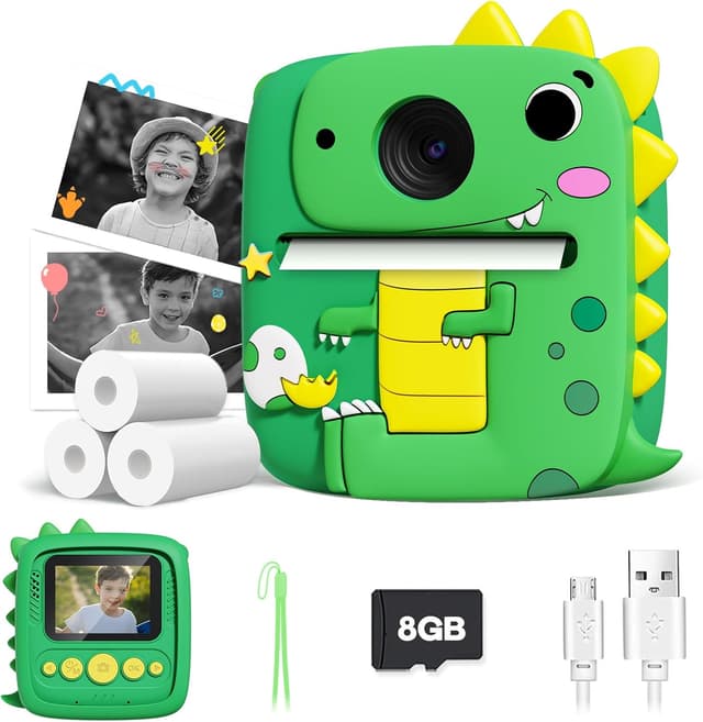 Detalle de Kids Instant Print Camera 1080P for Ages 3–9