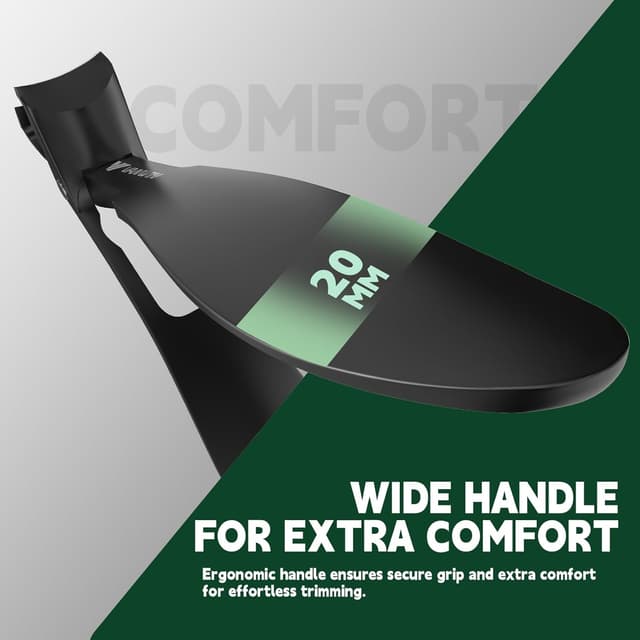 Detalle de VANWIN Toenail Clippers for Seniors: 15mm Wide Jaw, Angled Head & Catcher for Thick Toenails