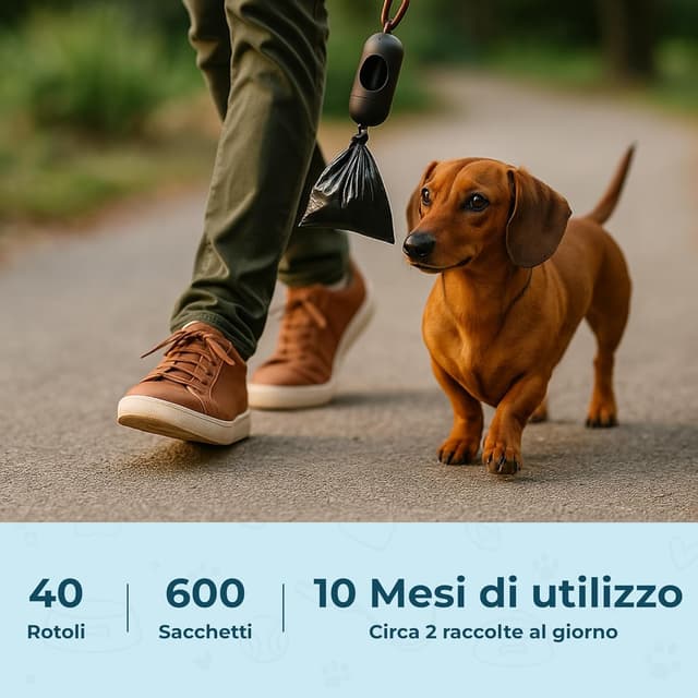 Thumbnail 4 de PORTENTUM Sacchetti igienici cane 600 pezzi