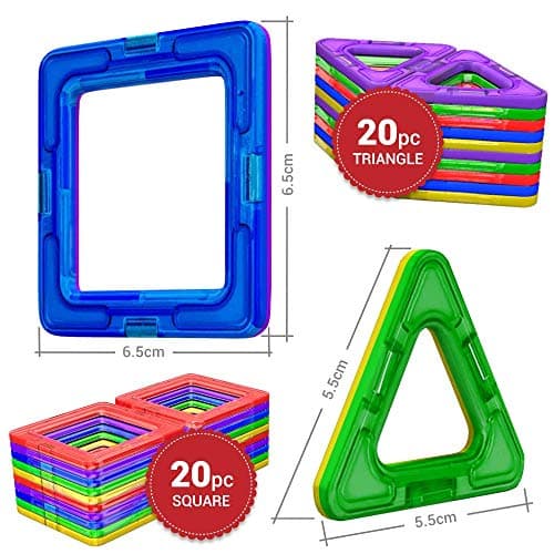 Thumbnail 2 de Jeu de blocs magnétiques STEM 40 pièces ⚙