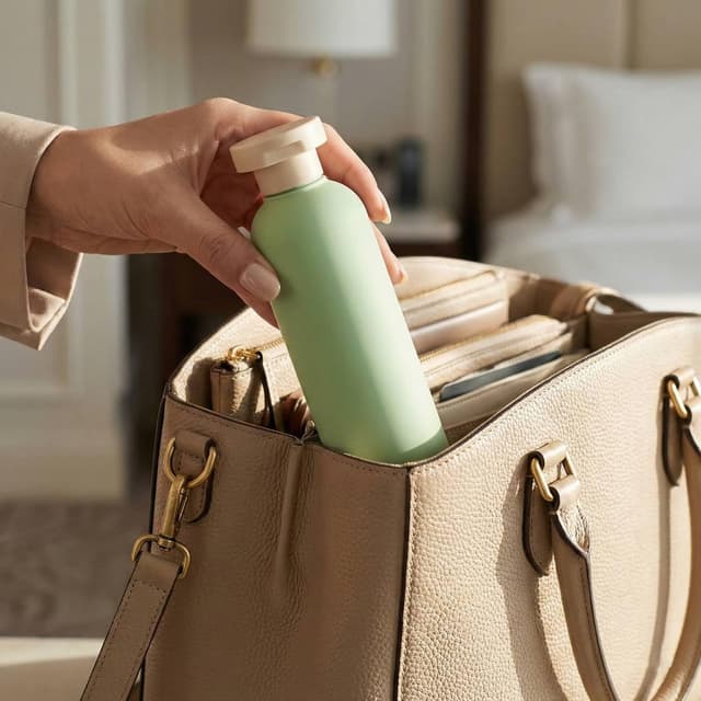 Detalle de OMBRISA Squeeze Bottles 260 ml (2-pack) with Disc Top Flip Cap – Refillable leak-proof travel containers