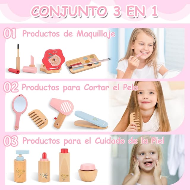 Thumbnail 3 de BuntWunder Set Maquillaje de Madera 25 piezas