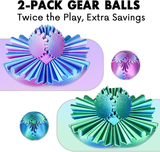 Detalle 2 de Gear Ball Fidget Steampunk Zahnrad Kugel