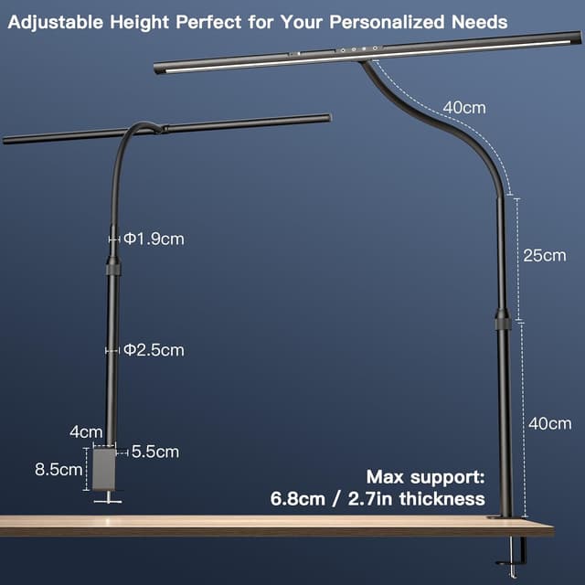 Thumbnail 4 de EYOCEAN Schreibtischlampe LED 24W 80 cm