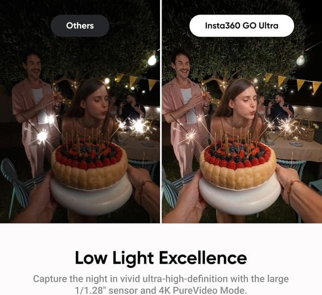 Detalle 2 de Insta360 GO Ultra 4K60fps, base nera 10 m