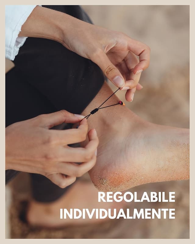 Detalle de GD GOOD.designs Cavigliera etnica regolabile đ