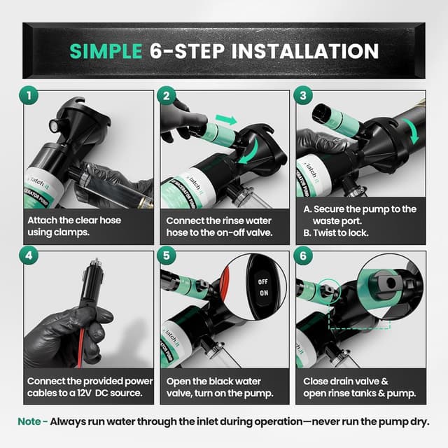 Detalle de LATCH.IT Latch.it V2.0 12VDC macerator pump