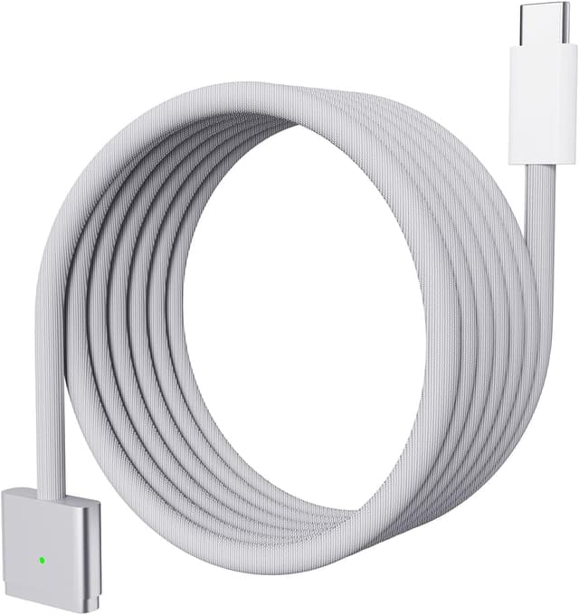Detalle de Yisbat USB-C to Magnetic 3 fast charging cable (2 m) – 140W charging for compatible MacBook models