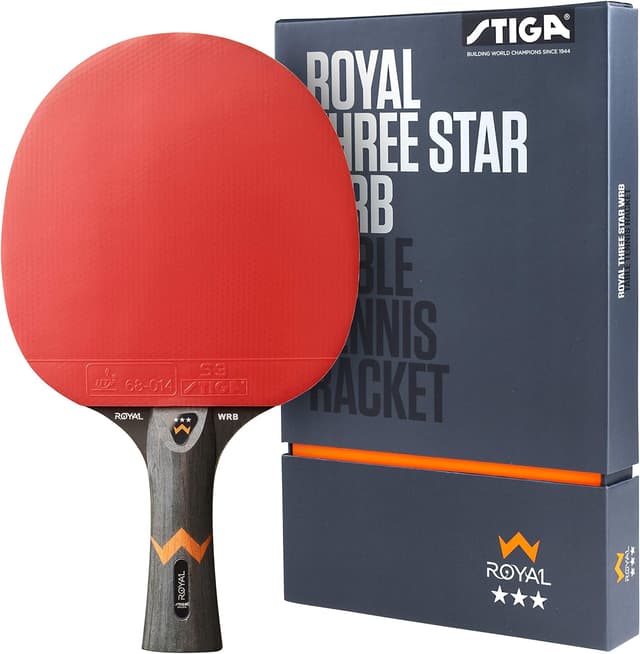 Detalle de STIGA Royal WRB Table Tennis Racket (3-Star ITTF approved) – Offensive 5-Ply with WRB System