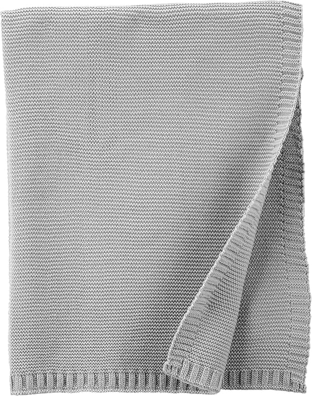Detalle de Simple Joys by Carter's Manta de punto gris para bebé