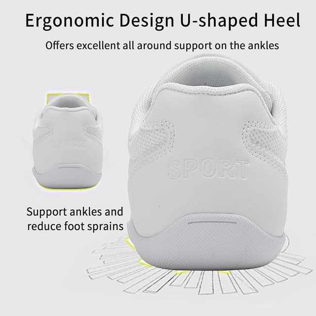 Detalle 1 de Cheerleader Sportschuhe für Mädchen mit Mesh