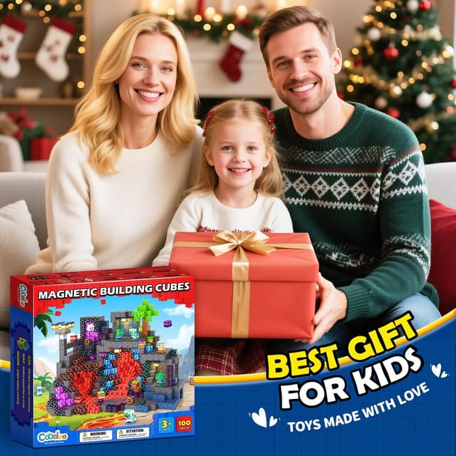 Detalle 2 de Coodoo Magnetic Blocks STEM Set for Ages 3+ 🧩