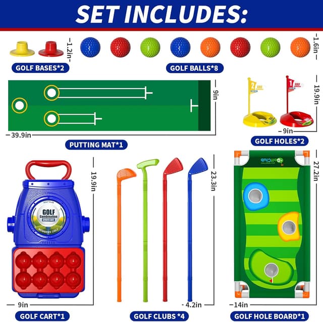 Thumbnail 5 de Bennol Upgraded Kids Toddler Golf Set for Ages 3-7 ⛳
