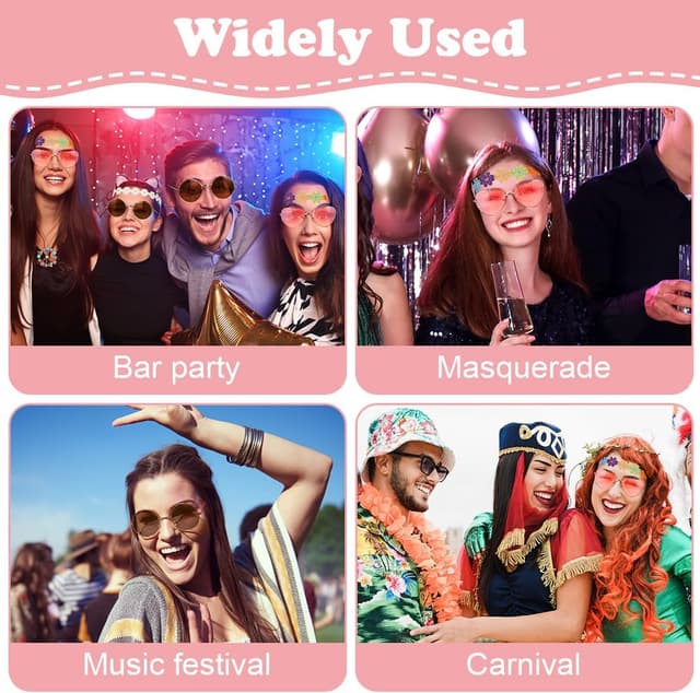 Thumbnail 6 de AOOWU Conjunto disfraz hippie 5 piezas