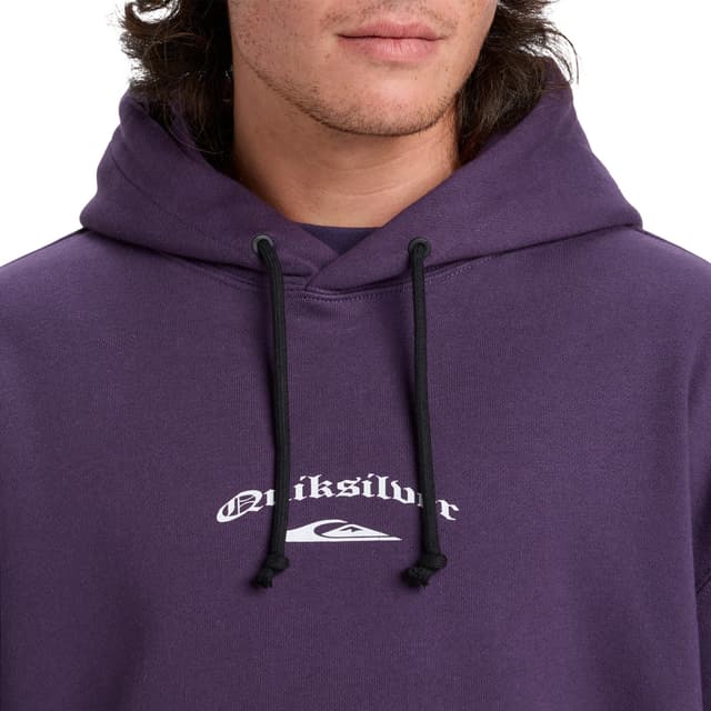 Detalle de Quiksilver Stretch Tribal: sudadera con capucha de hombre con polar cepillado