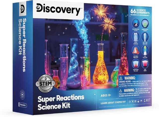 Imagen de Discovery Super Reactions Science Kit 66 experiments 🔬 en OfertitasTOP