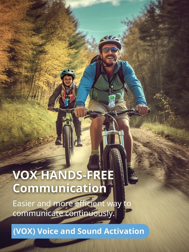 Detalle de Inspireyes kids walkie talkies 3-pack (rechargeable) with compass, long range and VOX