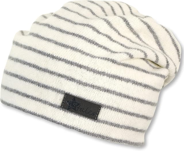 Detalle de Sterntaler Unisex Kinder Mütze Baby Beanie mit Streifen