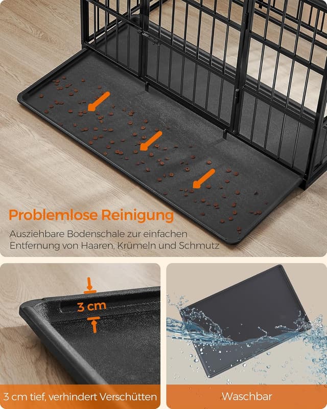 Thumbnail 6 de Feandrea Hundekäfig 107x70x75 cm