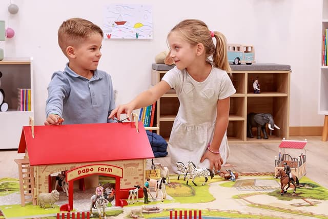 Detalle de Papo handbemalte Bauernhof-Figuren „Das Leben auf dem Bauernhof“ – Gärtner 39216, ab 3 Jahren