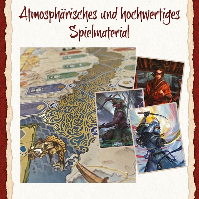 Detalle 2 de Kosmos 685447 „Am goldenen Fluß“ – Strategiespiel für 2–4 Personen ab 12 Jahren