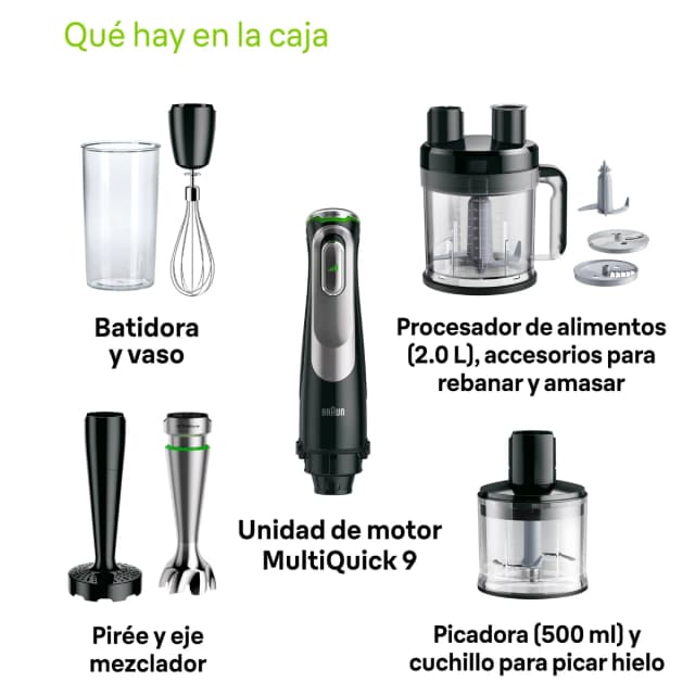 Thumbnail 5 de Braun Minipimer 9 MQ9187XLI batidora 1.200 W