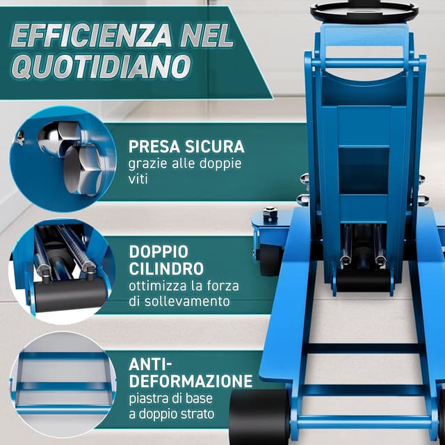 Thumbnail 4 de TRESKO Cric idraulico 3T 75–510 mm