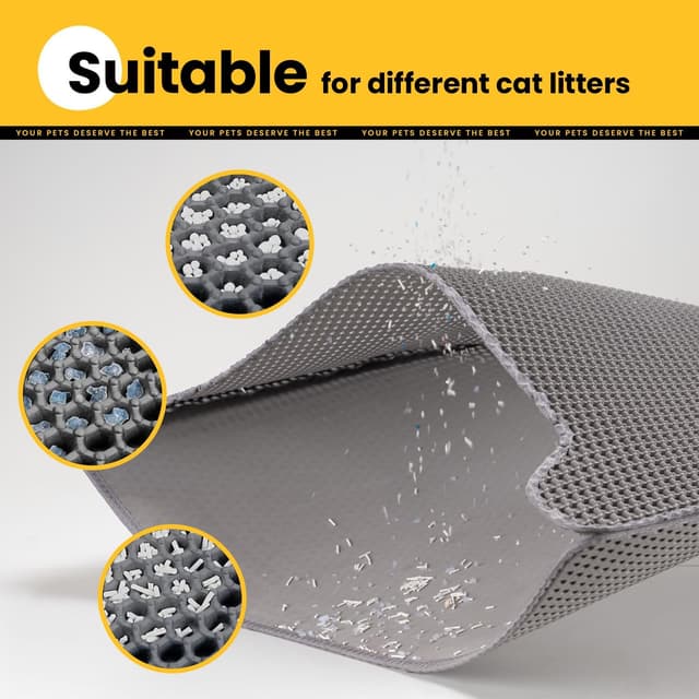 Thumbnail 2 de Conlun Katzenstreu Matte 76x61 cm 🐾