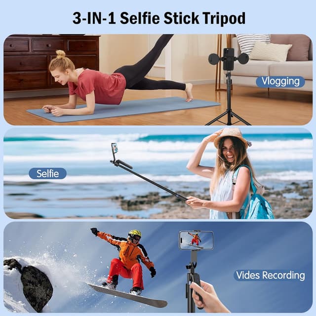 Thumbnail 5 de Auto Face Tracking Tripod for iPhone with Light