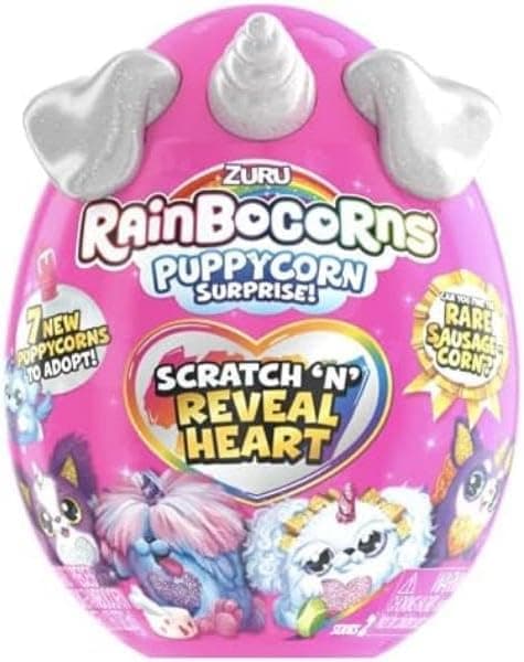 Detalle de Rainbocorns Cuore Scintillante Serie 4 Puppycorn Surprise – Bulldog, peluche da coccolare